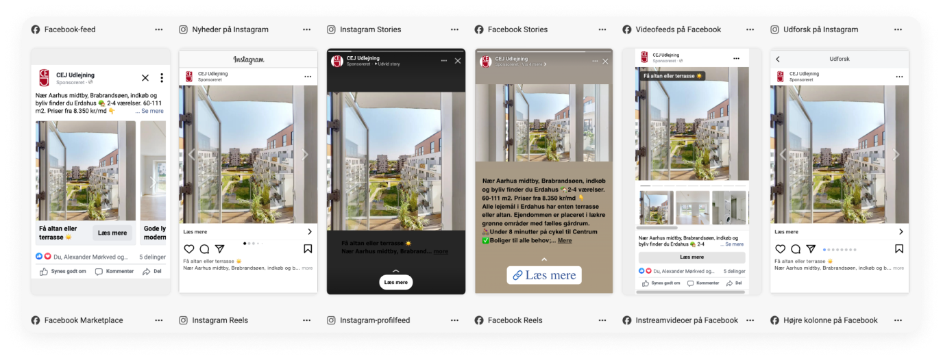 Meta Annoncer på tværs af facebook og instagram